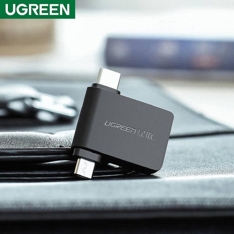 Ugreen 30453 đầu chuyển đổi MICRO USB + TYPE C sang USB 3.0 âm giá tốt .